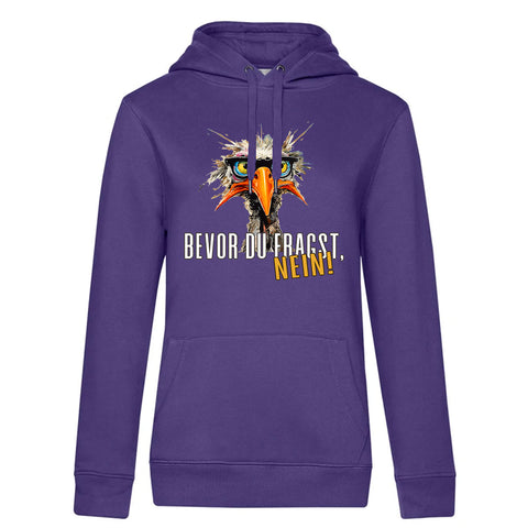 Bevor du Fragst  Damen Kapuzenpulli Queen