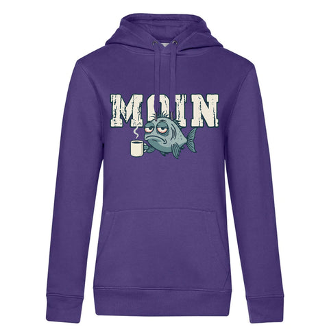 MOIN Kaffee Damen Kapuzenpulli Queen