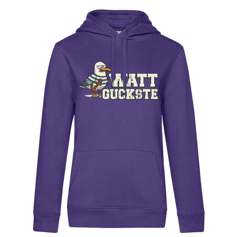 Watt Guckste Damen Kapuzenpulli Queen