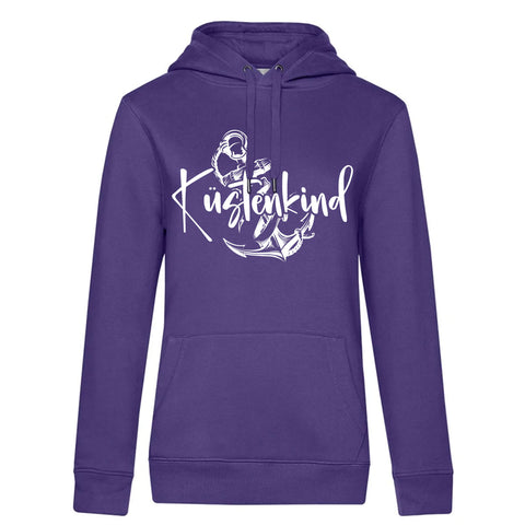 Küstenkind Anker Damen Kapuzenpulli Queen
