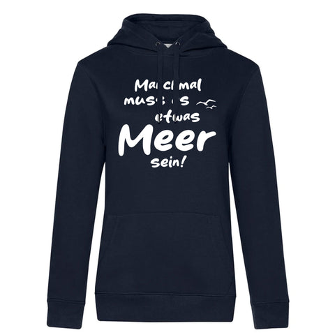 Meer sein Damen Kapuzenpulli Queen