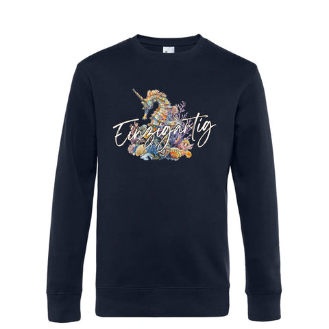 Einzigartig Seepferd Herren Pulli King