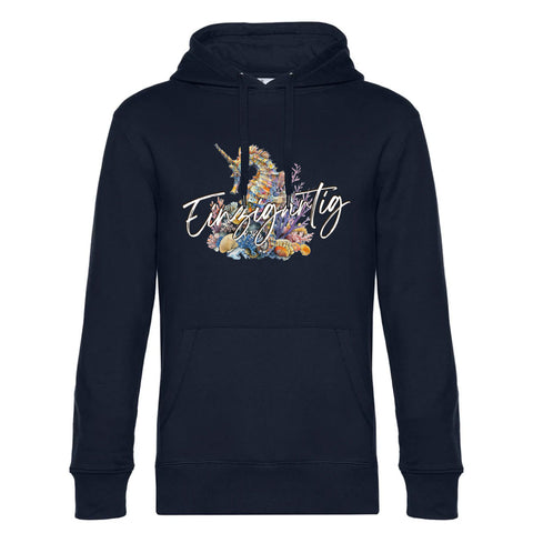 Einzigartig Seepferd Herren Kapuzenpulli King