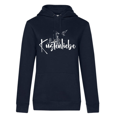 Küstenliebe Möwe Damen Kapuzenpulli Queen