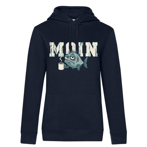 MOIN Kaffee Damen Kapuzenpulli Queen