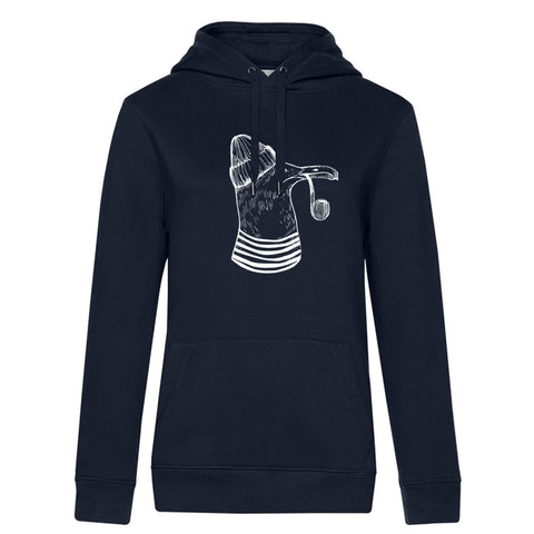 Möwe Damen Kapuzenpulli Queen