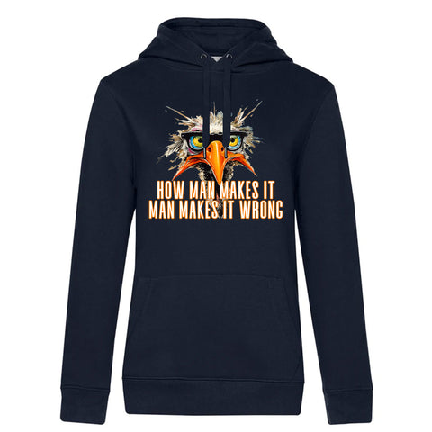 How man makes  Damen Kapuzenpulli Queen