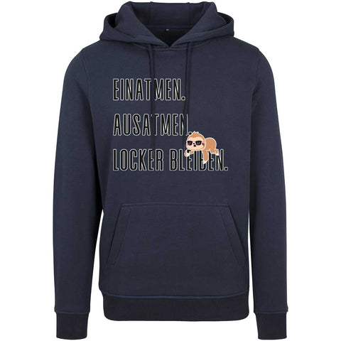 Locker bleiben UNISEX Prem. Kapuzenpulli