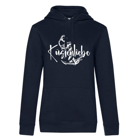 Küstenliebe Anker Damen Kapuzenpulli Queen
