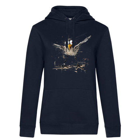 Verrückte Möwe Damen Kapuzenpulli Queen