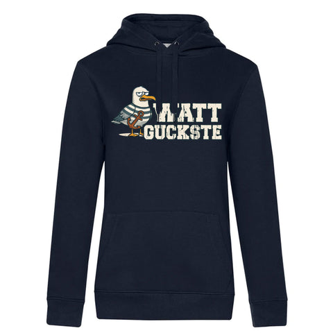 Watt Guckste Damen Kapuzenpulli Queen