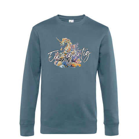 Einzigartig Seepferd Herren Pulli King