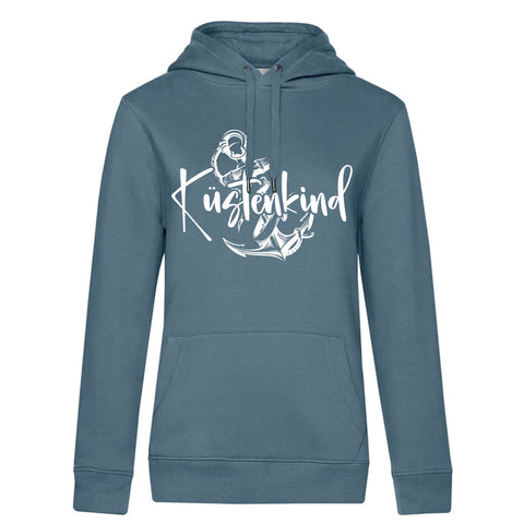 Küstenkind Anker Damen Kapuzenpulli Queen