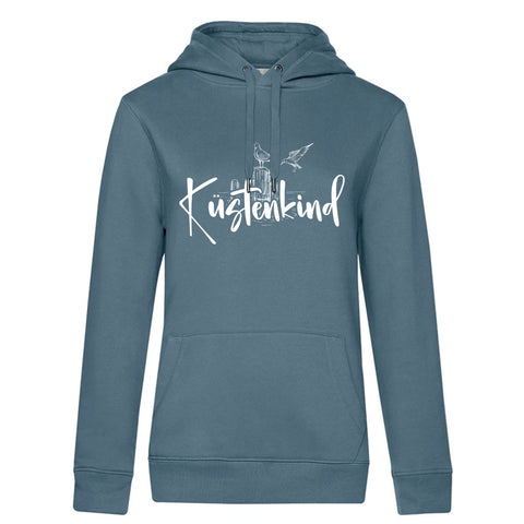 Küstenkind Möwe Damen Kapuzenpulli Queen