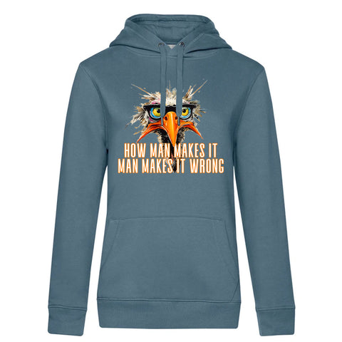 How man makes  Damen Kapuzenpulli Queen