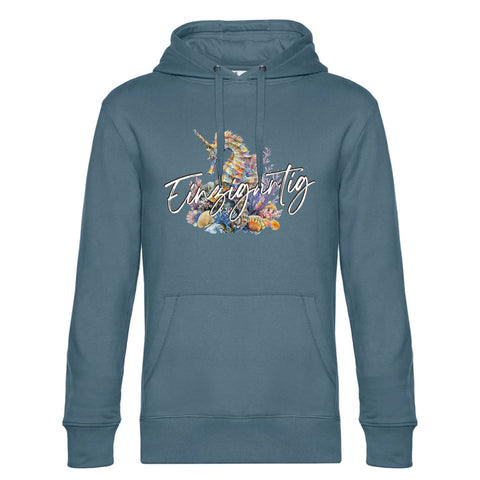 Einzigartig Seepferd Herren Kapuzenpulli King