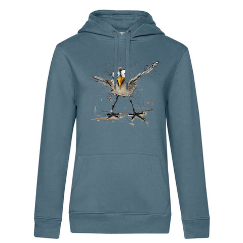 Verrückte Möwe Damen Kapuzenpulli Queen