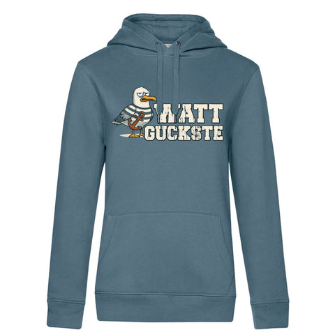 Watt Guckste Damen Kapuzenpulli Queen