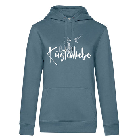 Küstenliebe Möwe Damen Kapuzenpulli Queen