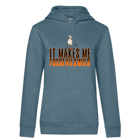 Foxdevilswild  Damen Kapuzenpulli Queen