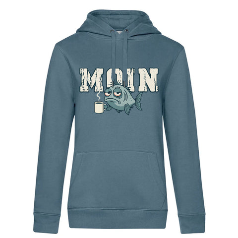 MOIN Kaffee Damen Kapuzenpulli Queen