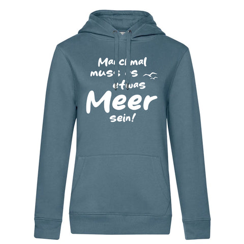 Meer sein Damen Kapuzenpulli Queen