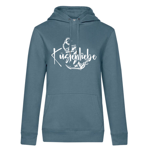 Küstenliebe Anker Damen Kapuzenpulli Queen