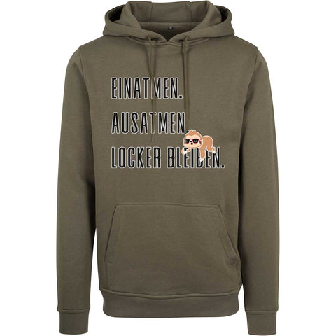 Locker bleiben UNISEX Prem. Kapuzenpulli