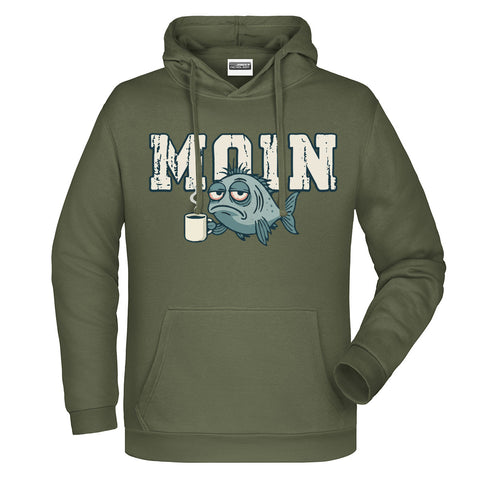 MOIN Kaffee Herren Komfort Kapuzenpulli