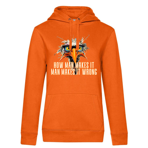 How man makes  Damen Kapuzenpulli Queen