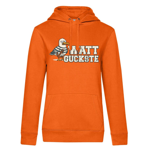 Watt Guckste Damen Kapuzenpulli Queen