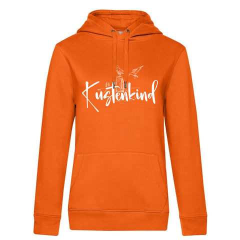 Küstenkind Möwe Damen Kapuzenpulli Queen