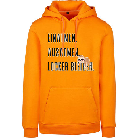 Locker bleiben UNISEX Prem. Kapuzenpulli