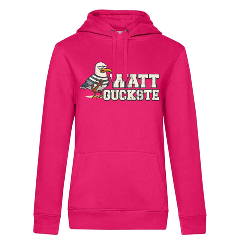 Watt Guckste Damen Kapuzenpulli Queen