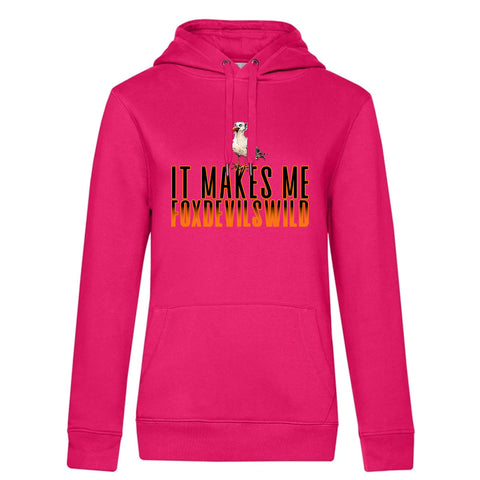 Foxdevilswild  Damen Kapuzenpulli Queen