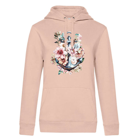 Floral Anker Damen Kapuzenpulli Queen