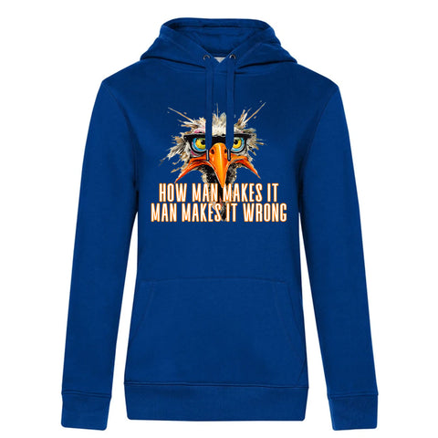 How man makes  Damen Kapuzenpulli Queen