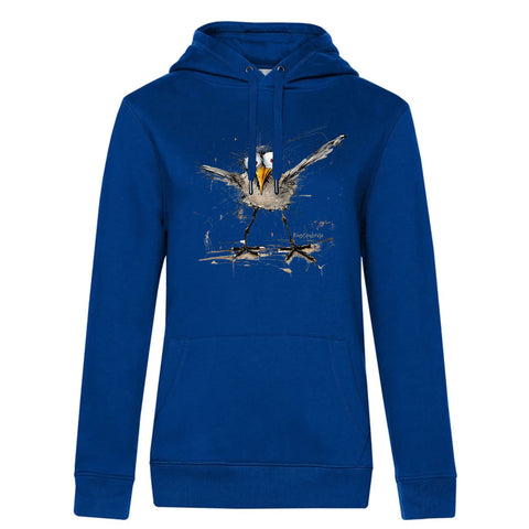 Verrückte Möwe Damen Kapuzenpulli Queen