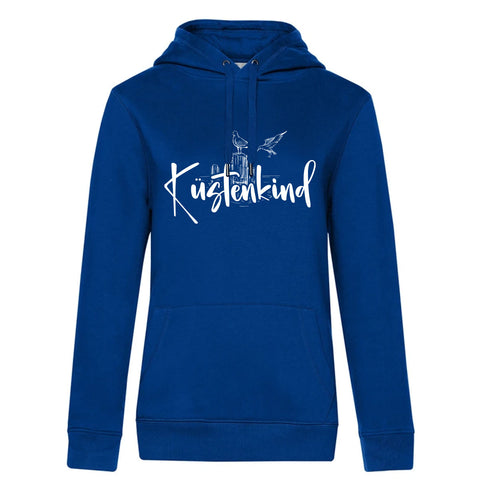 Küstenkind Möwe Damen Kapuzenpulli Queen