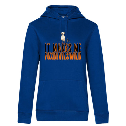 Foxdevilswild  Damen Kapuzenpulli Queen
