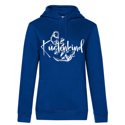 Küstenkind Anker Damen Kapuzenpulli Queen