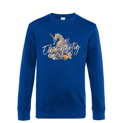 Einzigartig Seepferd Herren Pulli King