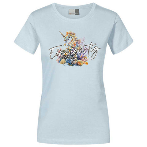 Einzigartig Seepferd Damen T-Shirt