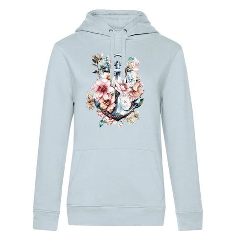Floral Anker Damen Kapuzenpulli Queen