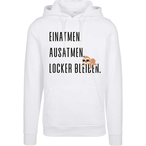 Locker bleiben UNISEX Prem. Kapuzenpulli