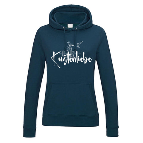 Küstenliebe Möwe Damen Kapuzenpulli