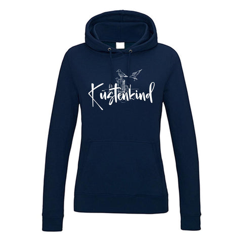 Küstenkind Möwe Damen Kapuzenpulli